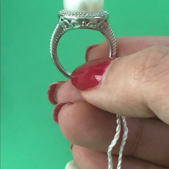 NWT - Cultured Pearl Silver Ring by Honora - Picture 3 of 11